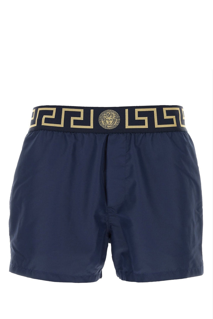 Versace Men Blue Polyester Swimming Shorts