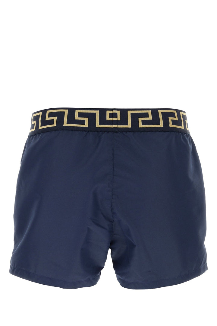 Versace Men Blue Polyester Swimming Shorts