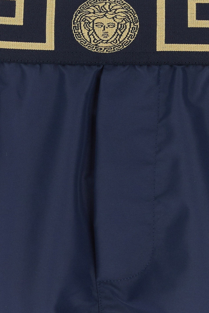 Versace Men Blue Polyester Swimming Shorts