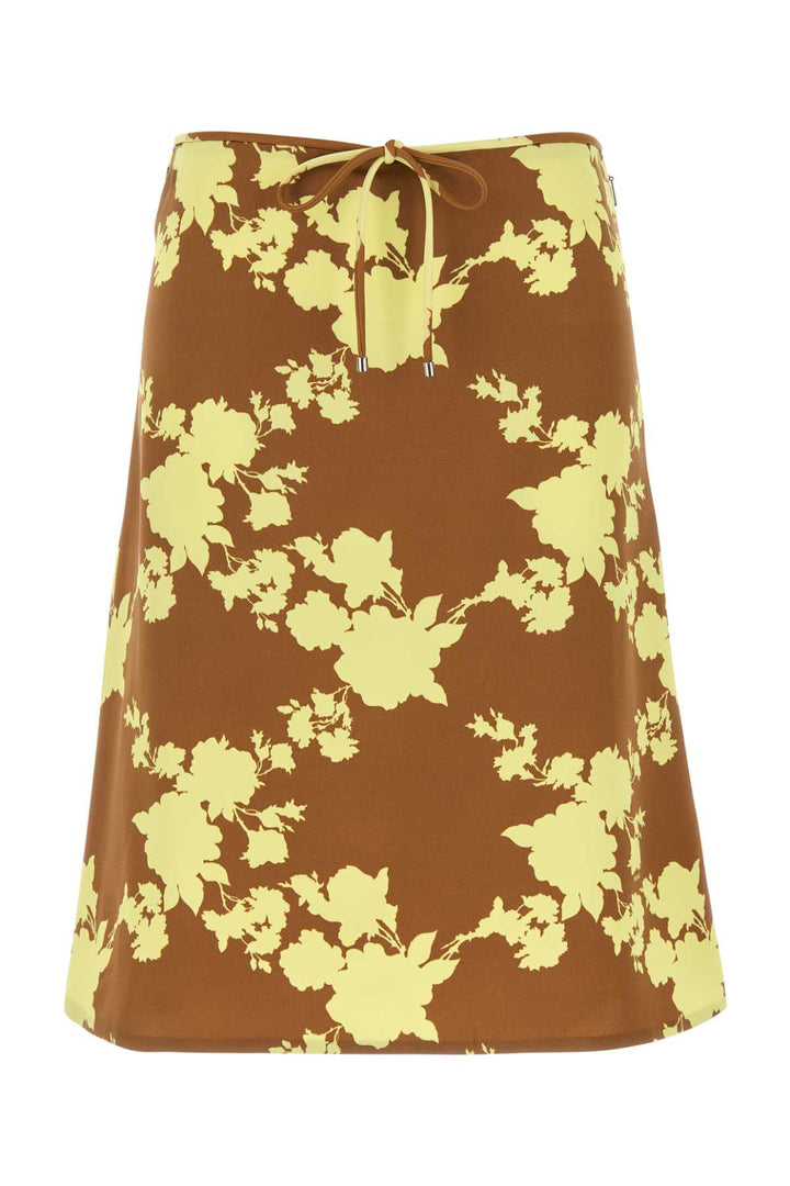 Versace Women Printed Satin Skirt