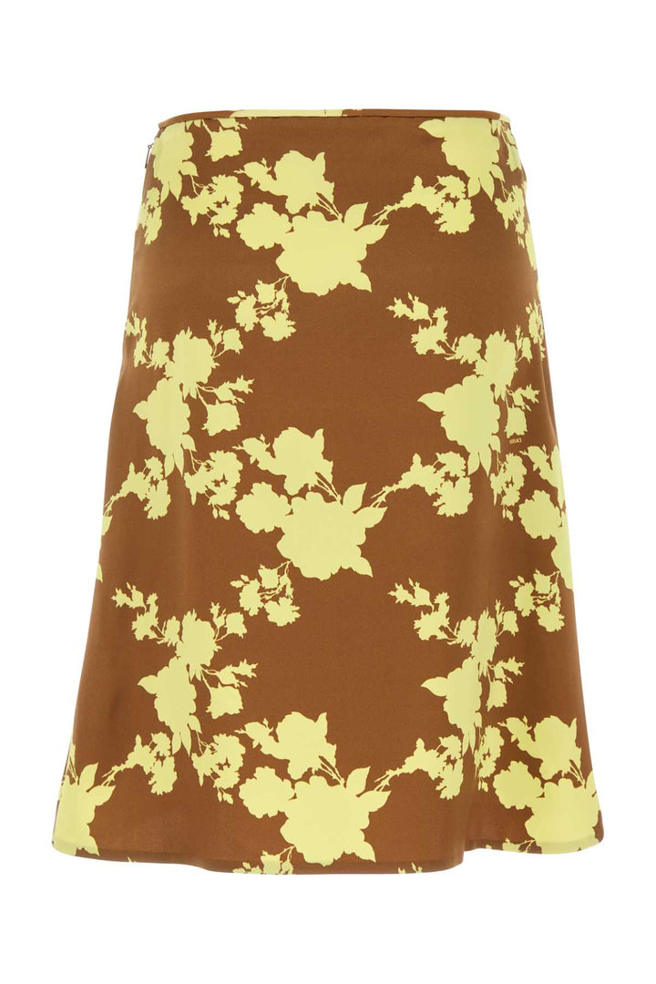 Versace Women Printed Satin Skirt