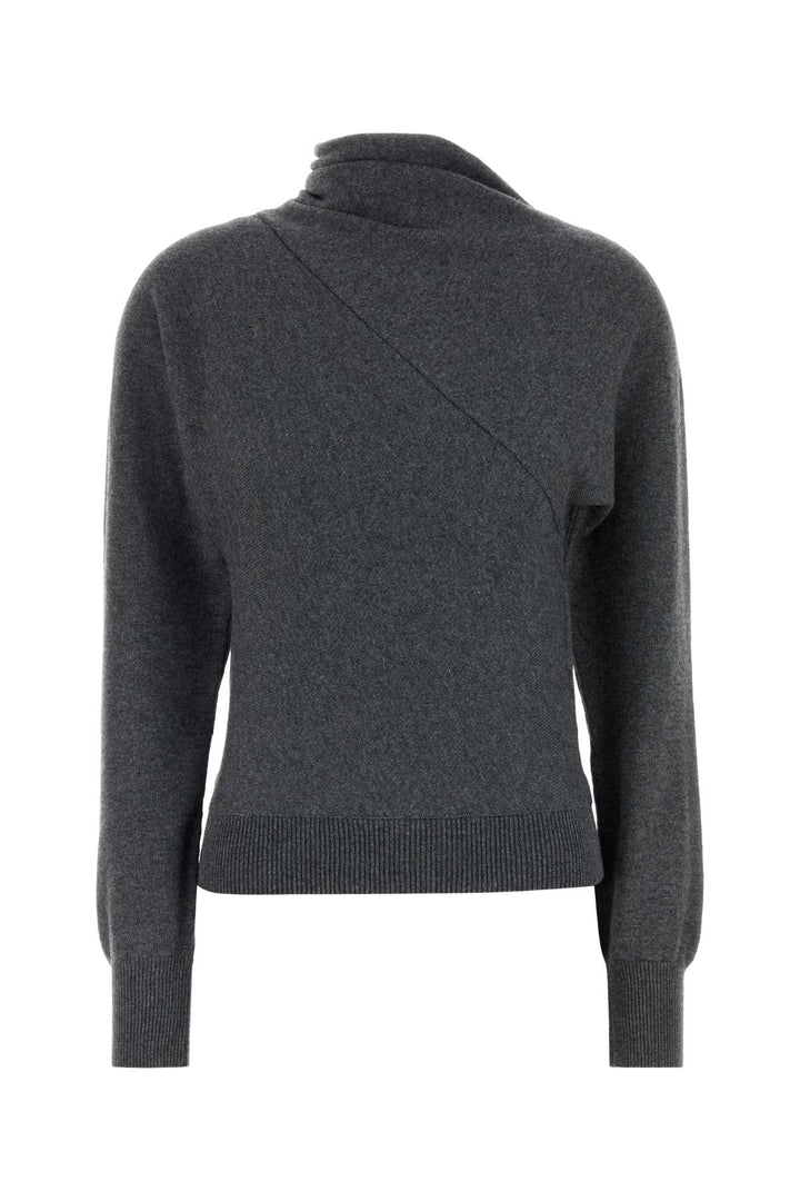 Tom Ford Women Dark Grey Cashmere Blend Sweater