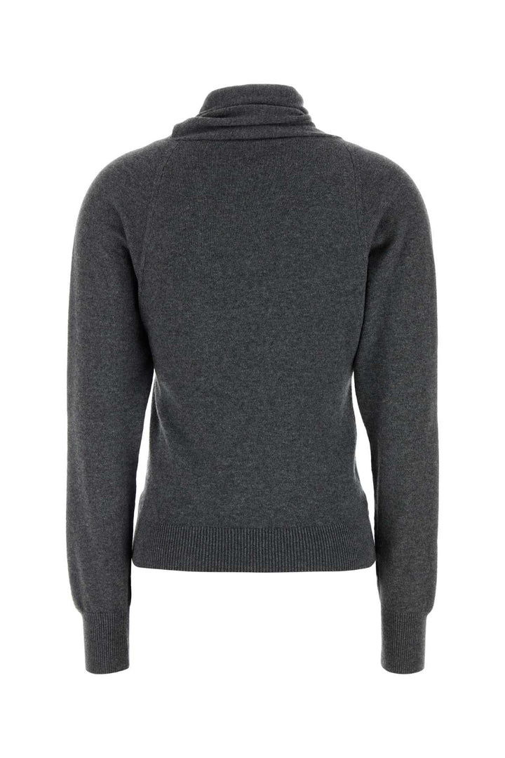 Tom Ford Women Dark Grey Cashmere Blend Sweater