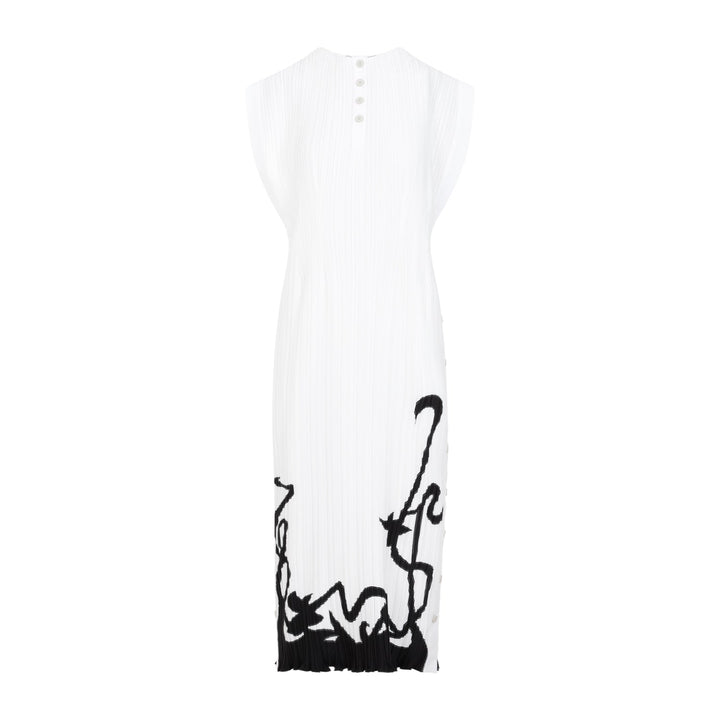 Lanvin Sleeveless Pleated Midi Dress Women