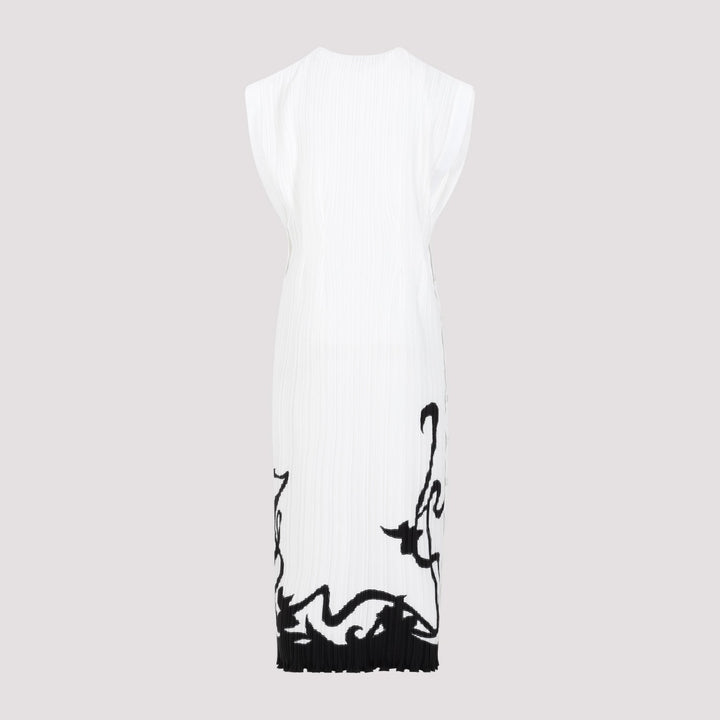 Lanvin Sleeveless Pleated Midi Dress Women
