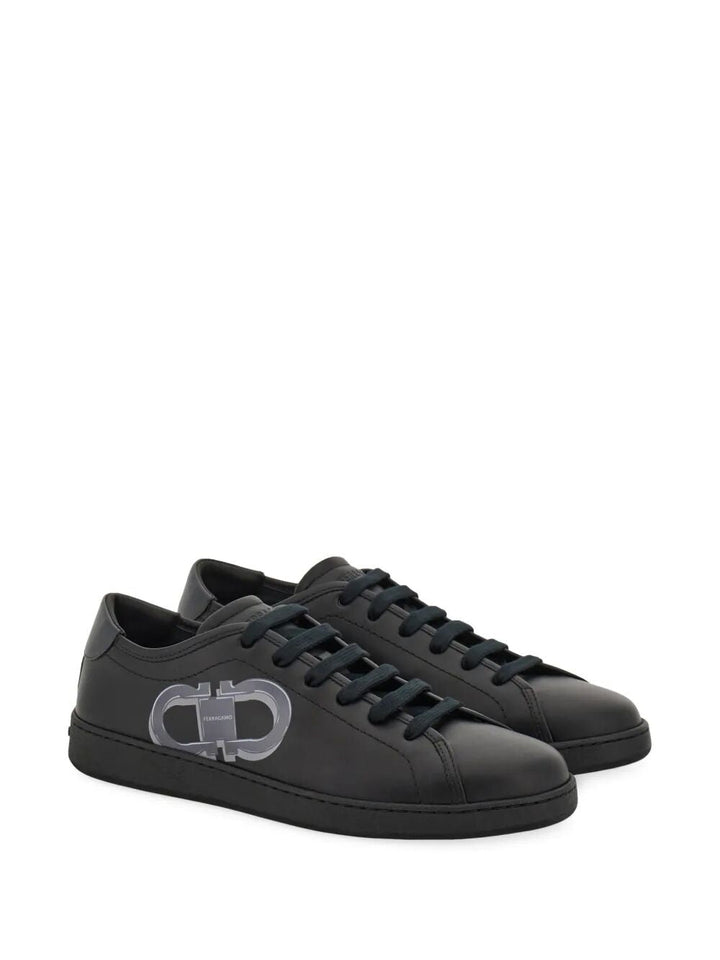 Ferragamo Men Double Gancini Brandy1 Sneakers