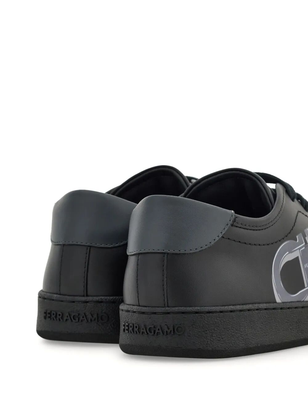 Ferragamo Men Double Gancini Brandy1 Sneakers