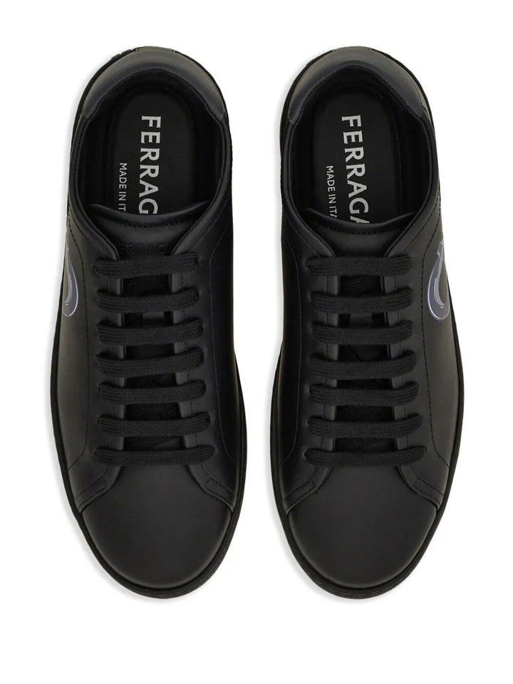 Ferragamo Men Double Gancini Brandy1 Sneakers