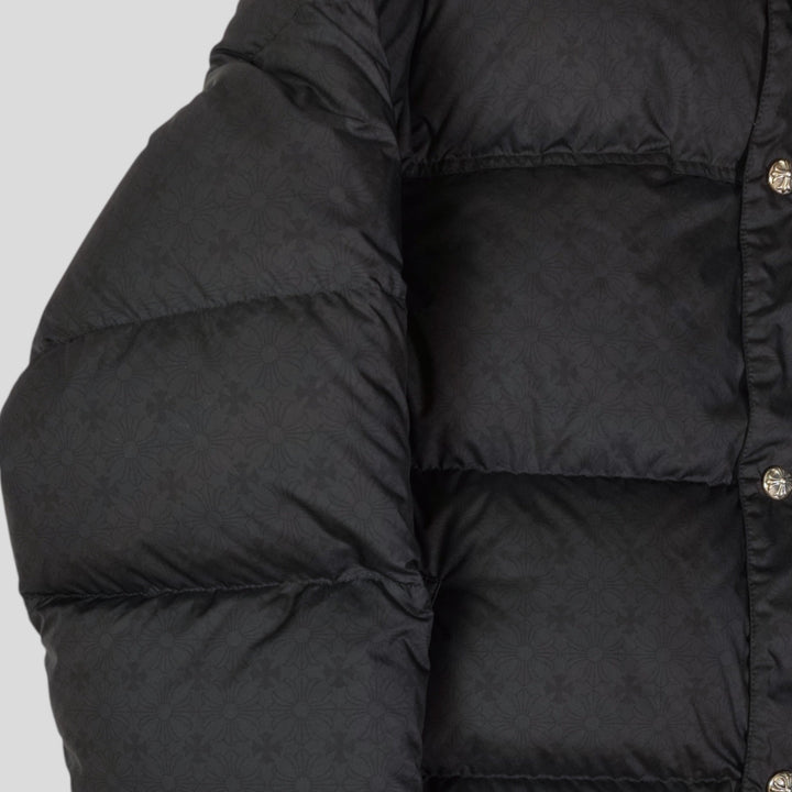 Chrome Hearts Plus Pattern Puffer in Black
