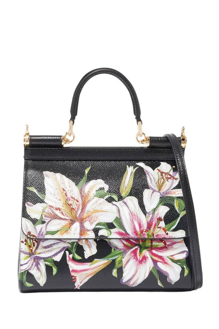 Dolce &amp; Gabbana Small Sicily Lily Dauphine Leather Bag