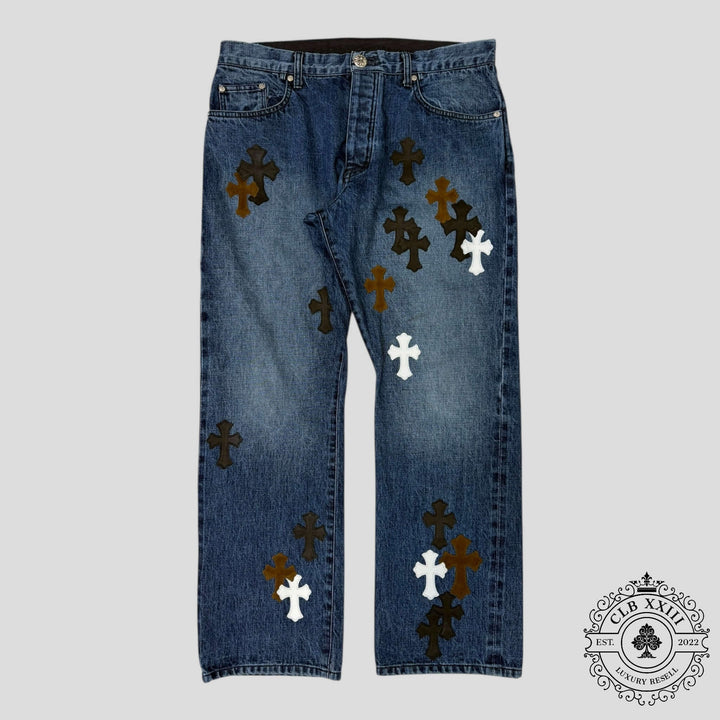 Chrome Hearts Cross Patch Turbo Diesel Jeans