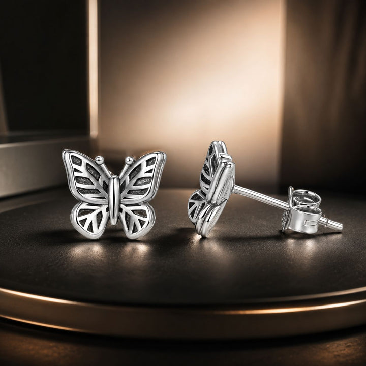925 Sterling Silver Oxidized Silver Earrings for Women