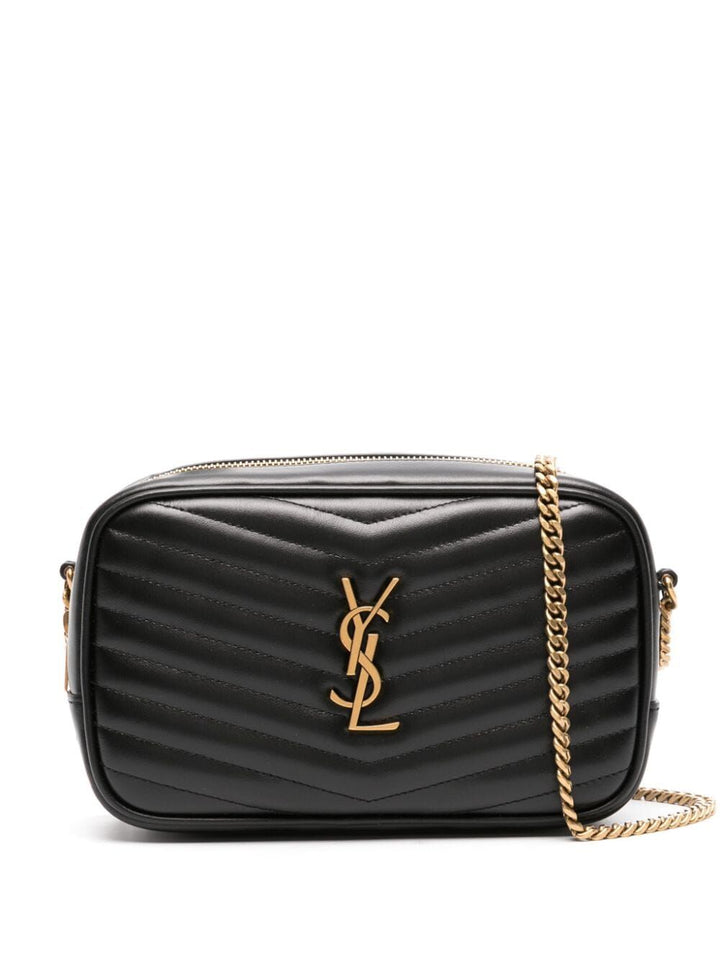 Saint Laurent Women Mini Lou In Quilted Leather