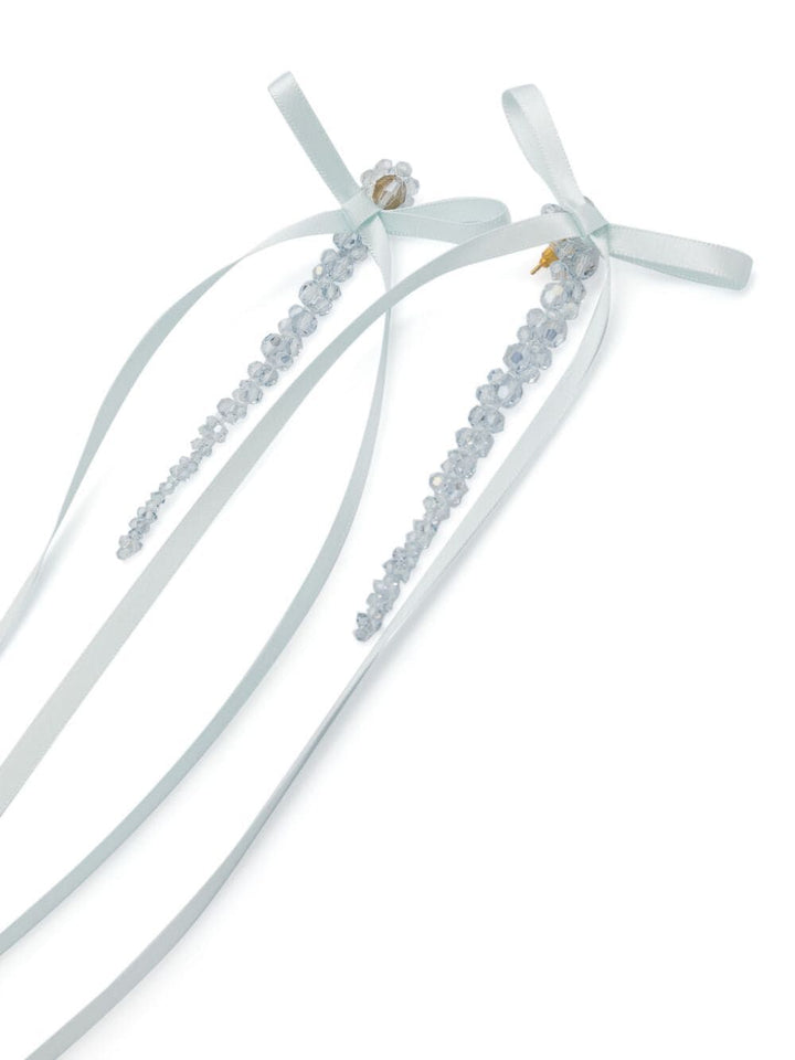 Simone Rocha Women Bow Ribbon Drip Earrings