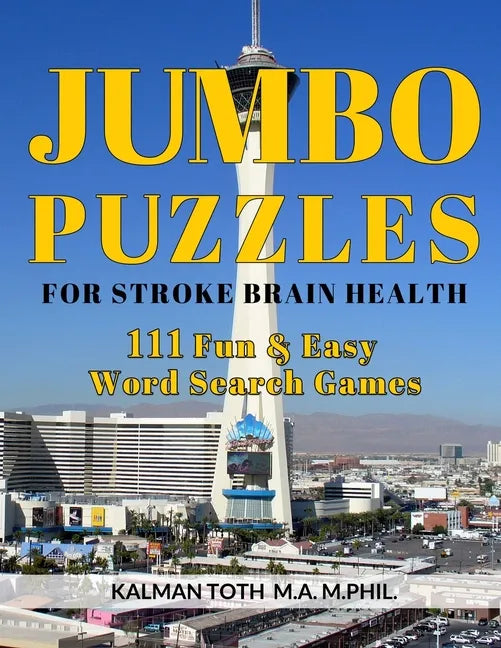 Jumbo Puzzles for Stroke Brain Health: 111 Fun & Easy Word Search Games - Paperback