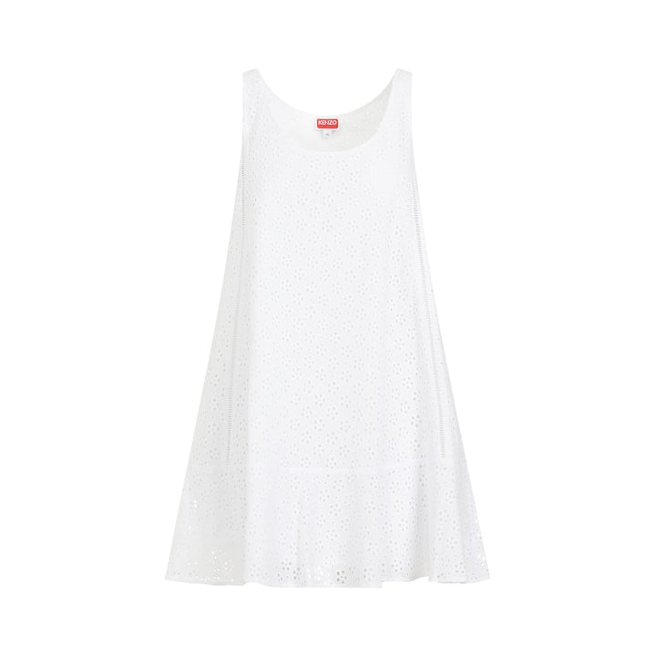 Kenzo Broderie Anglaise Mini Dress Women