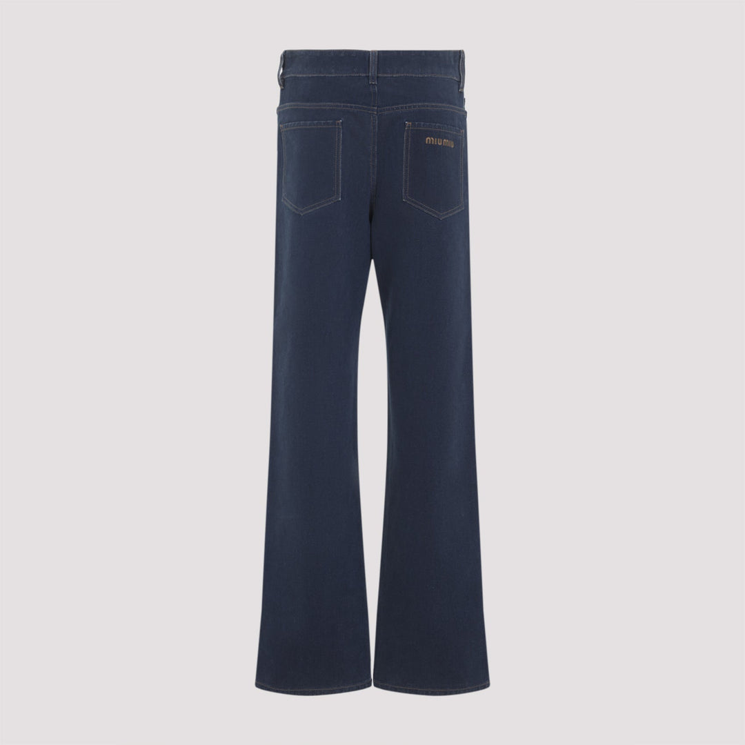 Miu Miu Flock Jeans Women