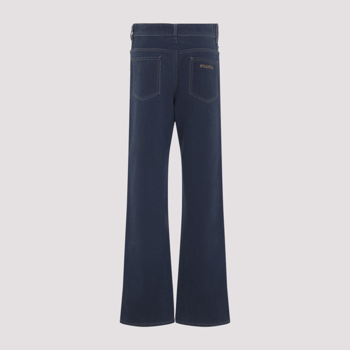 Miu Miu Flock Jeans Women