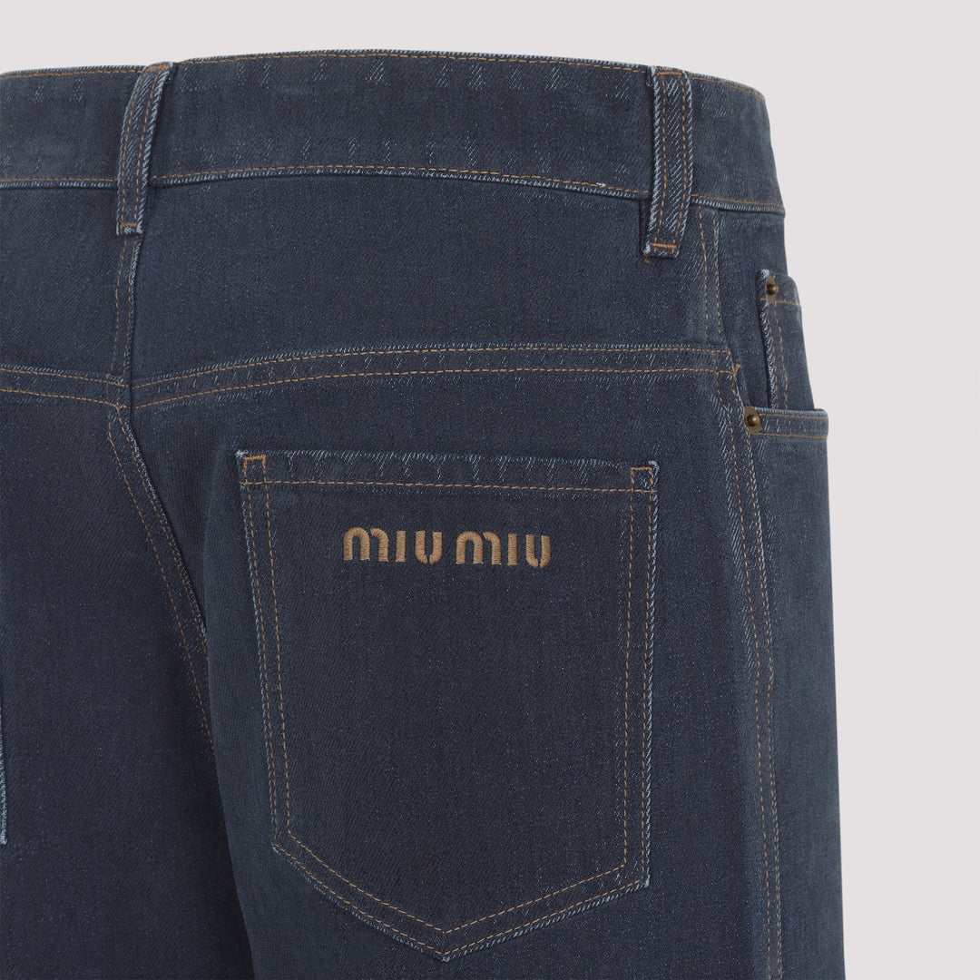 Miu Miu Flock Jeans Women