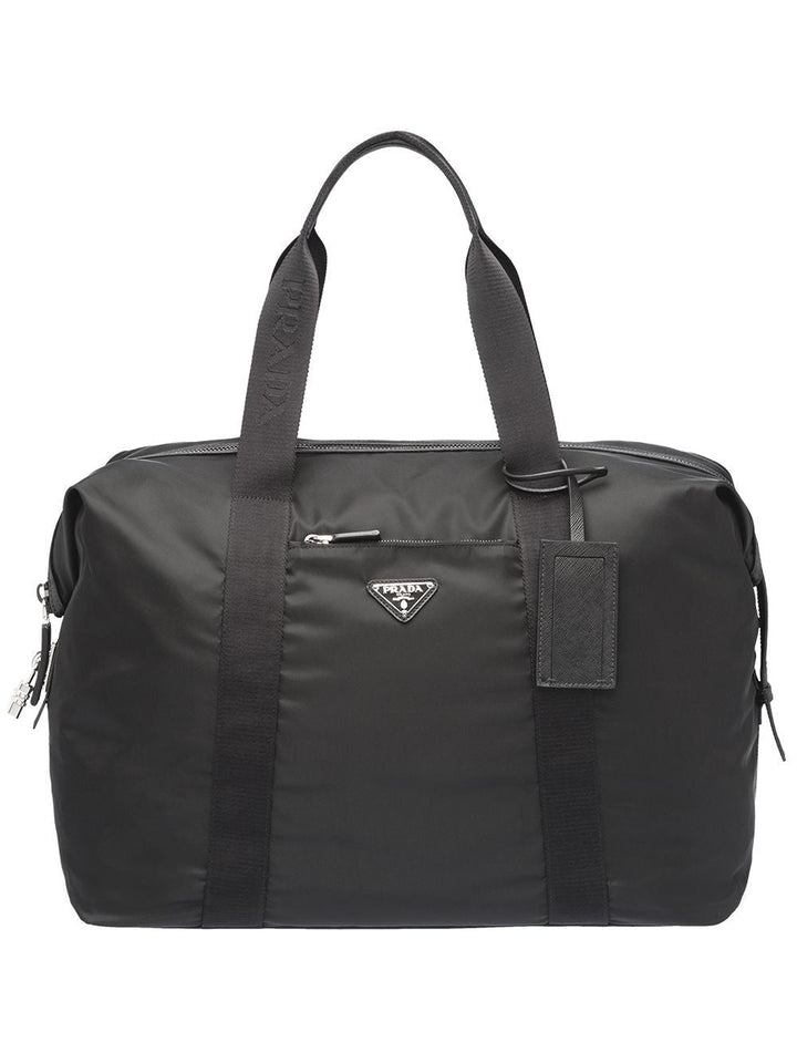 Prada Men Re-Nylon And Saffiano Leather Duffle Bag
