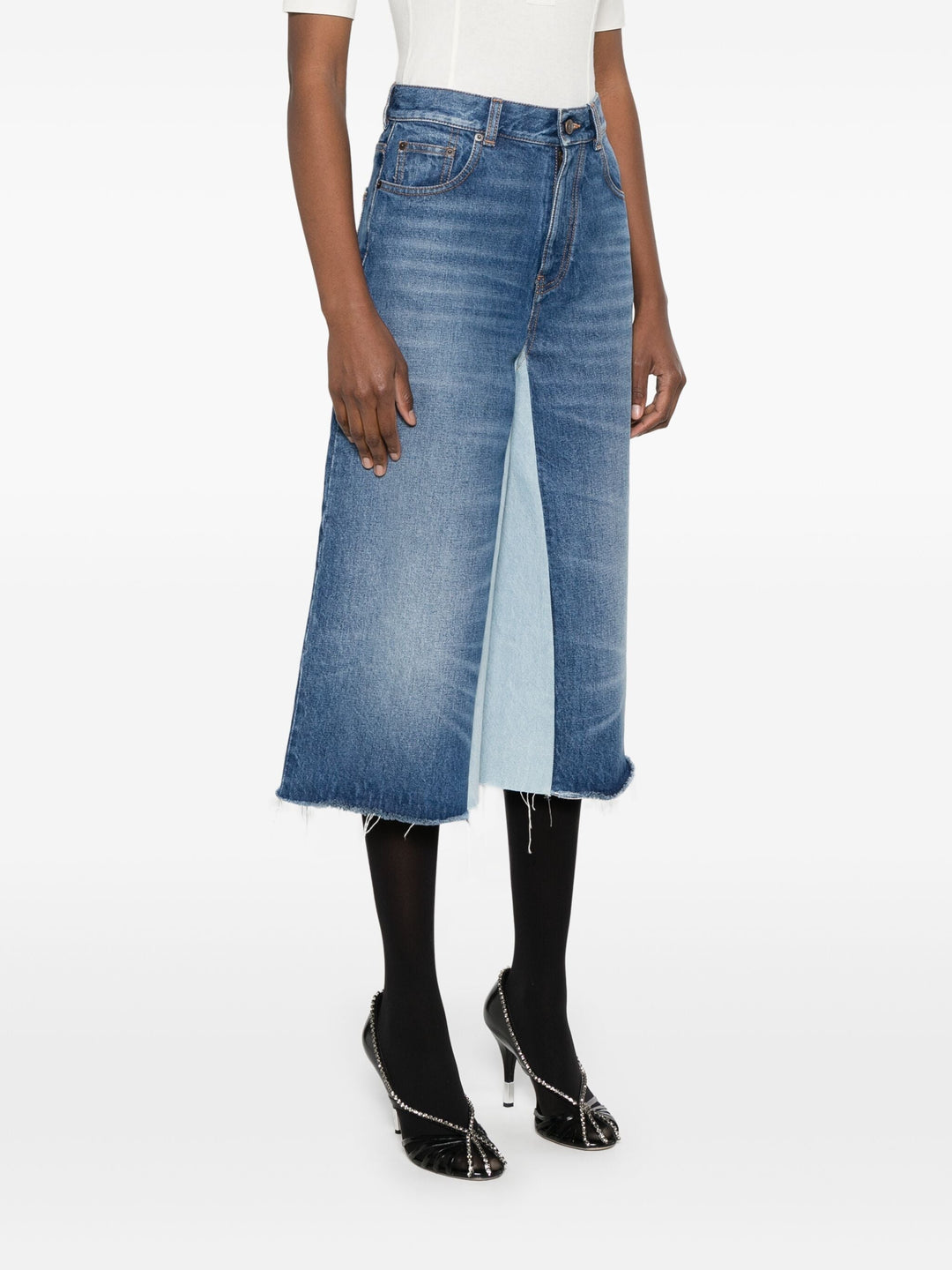 Chloe Women Denim Midi Skirt