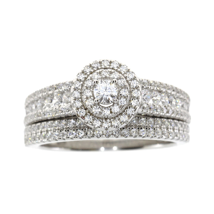 Cubic Zirconia CZ SS Bridal Sterling Silver