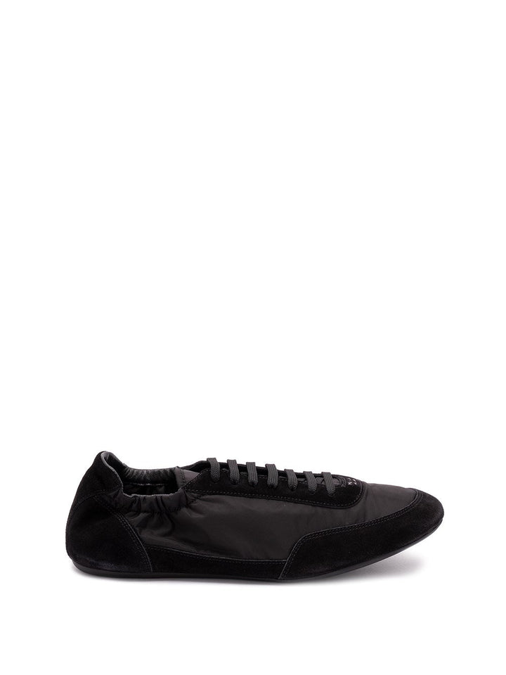 Prada Men `Collapse` Re-Nylon And Suede Sneakers