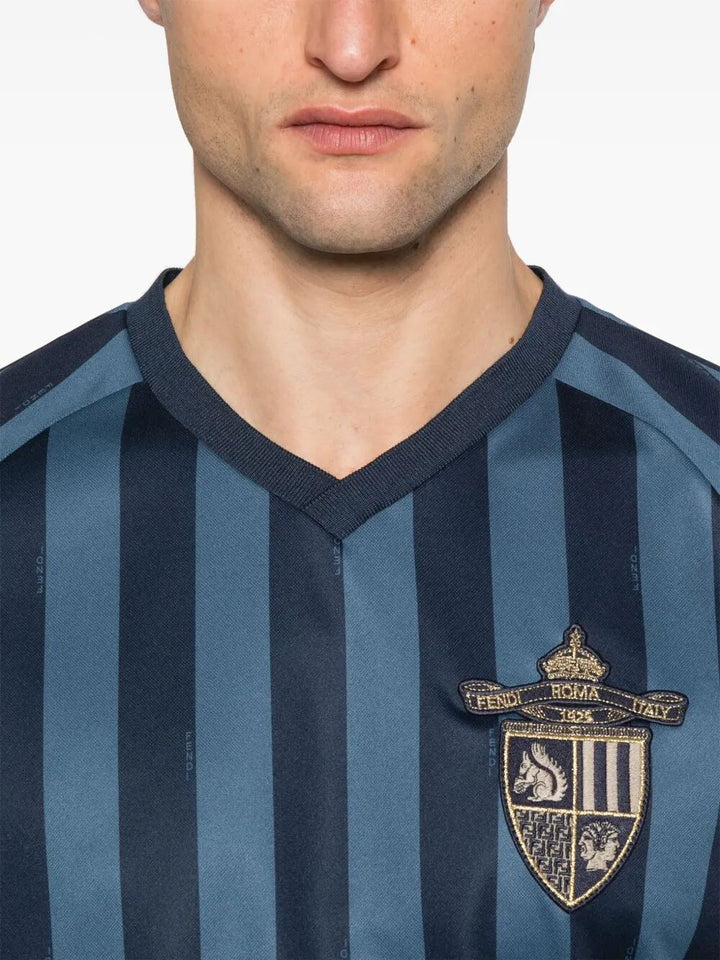 Fendi Men Pequin Fabric Fendi Club T-Shirt