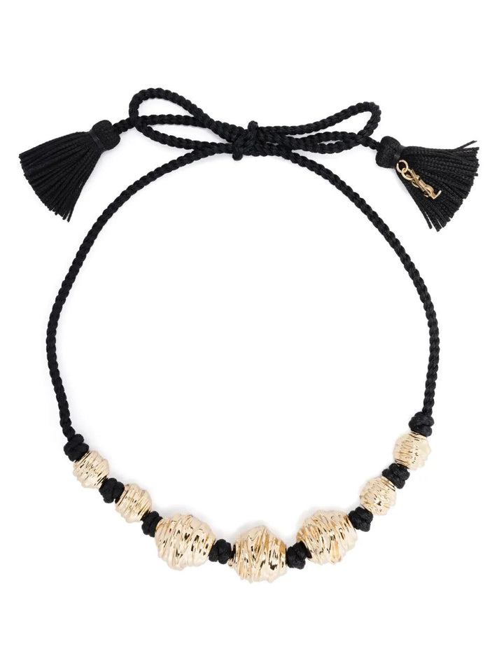 Saint Laurent Women Charm-Detail Chord Necklace