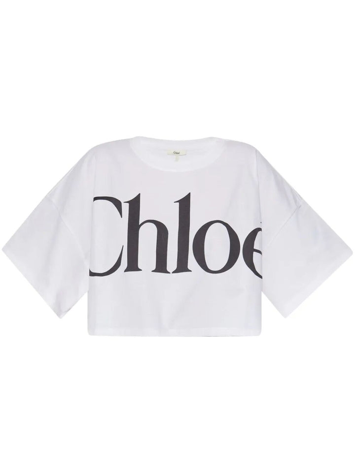Chloe Women Cropped Oversized T-Shirt