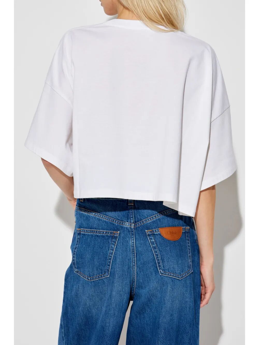 Chloe Women Cropped Oversized T-Shirt