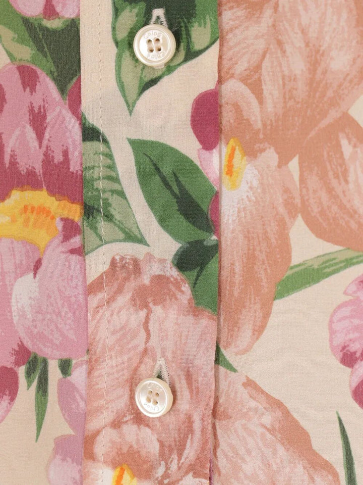 Chloe Women Floreal Print Scarf Shirt