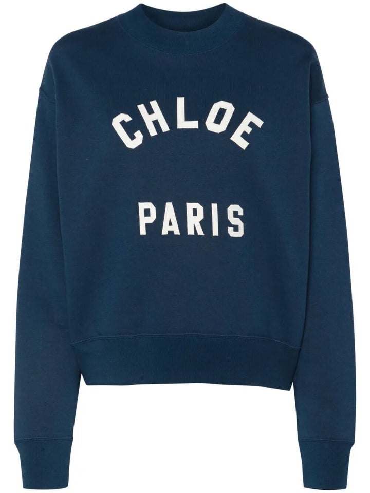 Chloe Women Cropped Round Neck Sweatshirt