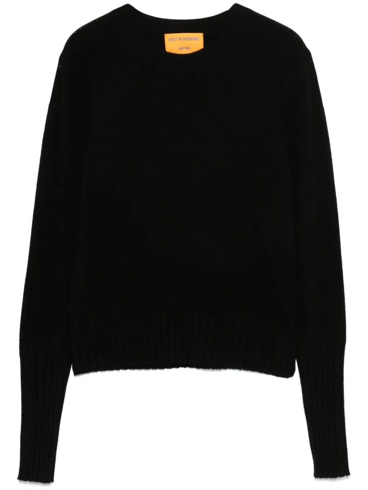 Guest In Residence Women "Shrunken" Crew Neck Cashmere Sweater