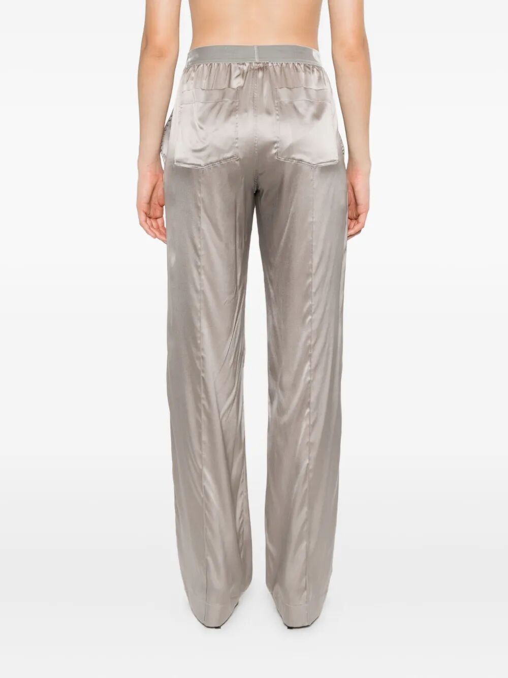 Tom Ford Women Stretch Silk Satin Pijamas Trousers