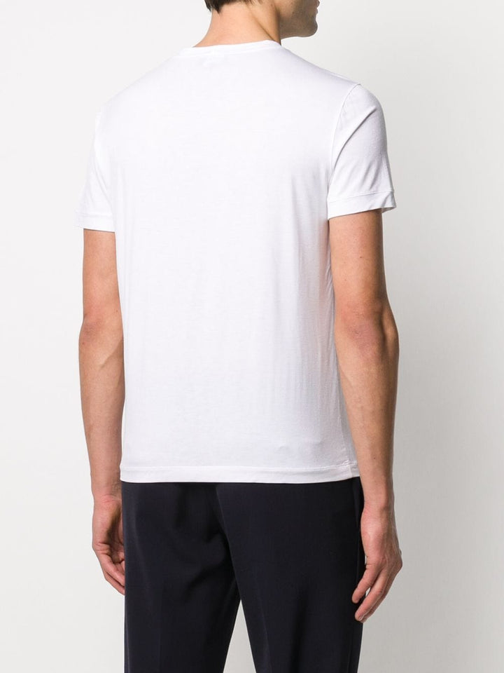 Giorgio Armani Men Asv Stretch-Viscose T-Shirt With Signature Logo