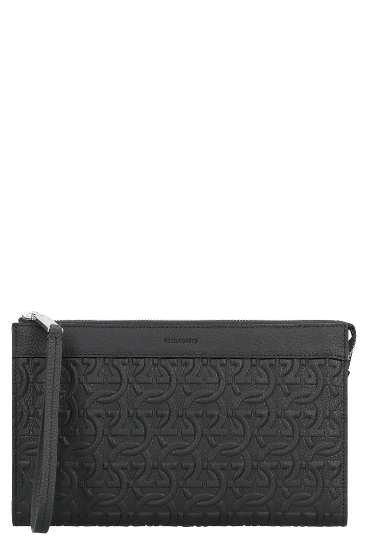 Ferragamo Travel Document Holder with Gancini Hook - 25 CM
