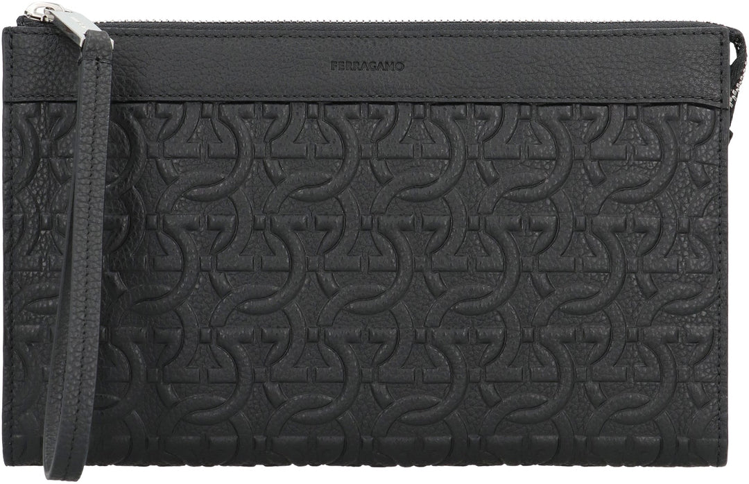 Ferragamo Travel Document Holder with Gancini Hook - 25 CM