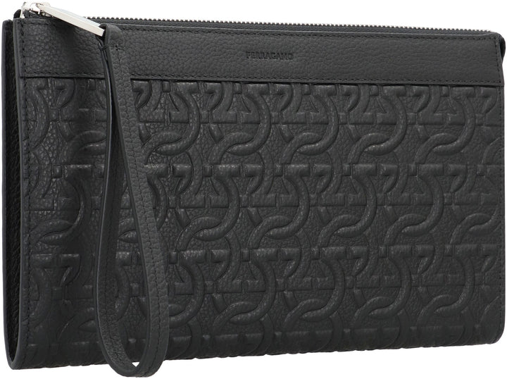 Ferragamo Travel Document Holder with Gancini Hook - 25 CM