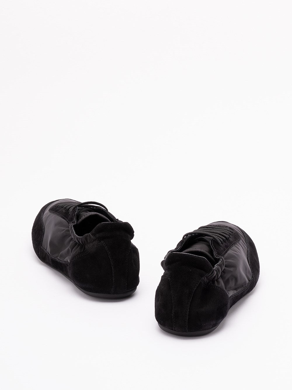 Prada Men `Collapse` Re-Nylon And Suede Sneakers