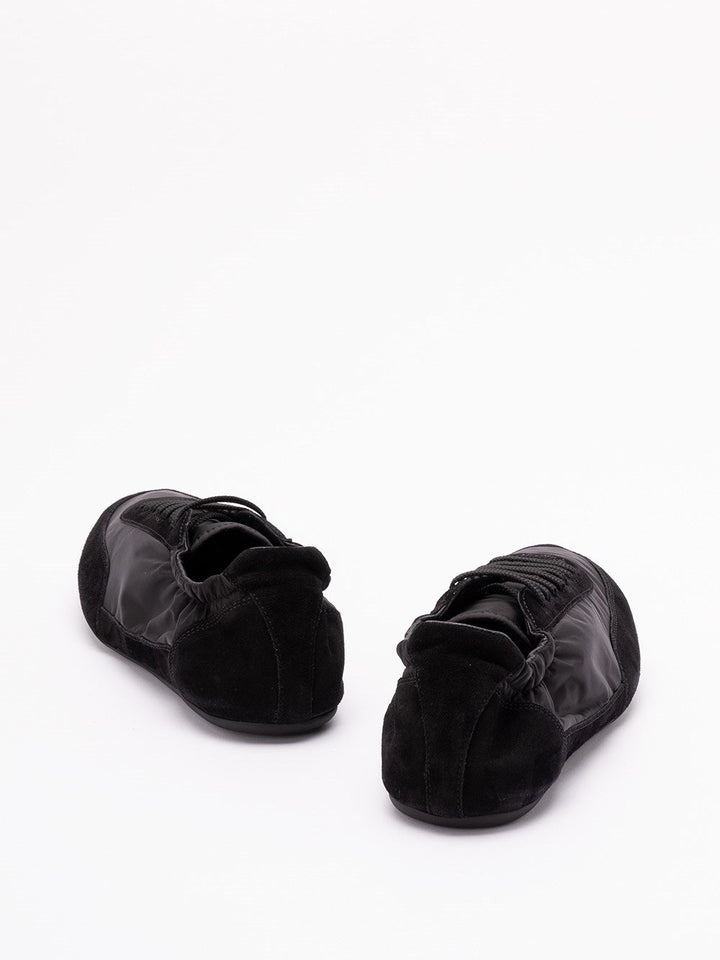 Prada Men `Collapse` Re-Nylon And Suede Sneakers