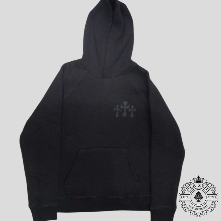 Chrome Hearts Cemetery Cross Seven-11 Hoodie in Black