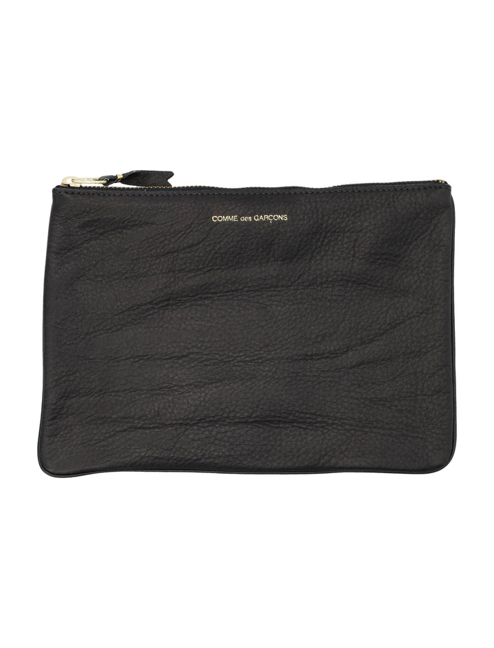 COMME DES GARÇONS WALLET Textured Leather Mini Pouch Handbag