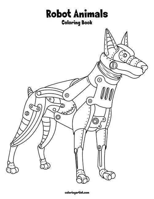 Robot Animals Coloring Book 1 - Paperback