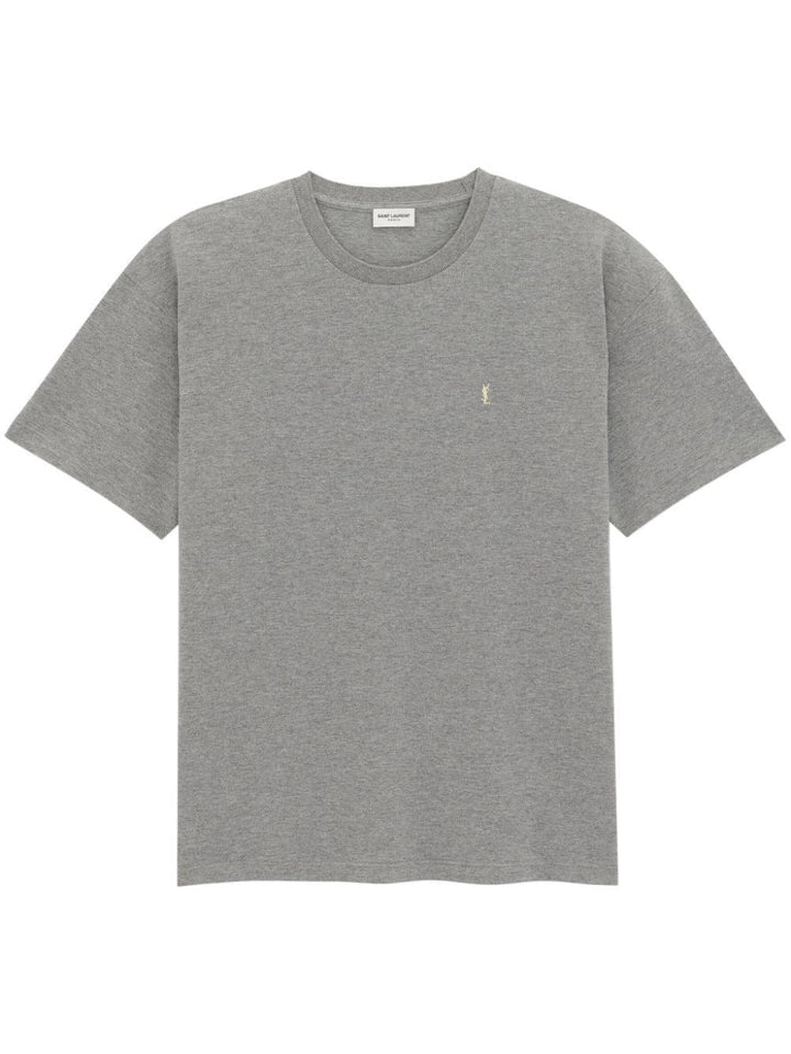 Saint Laurent Men `Cassandre` T-Shirt In Piqué