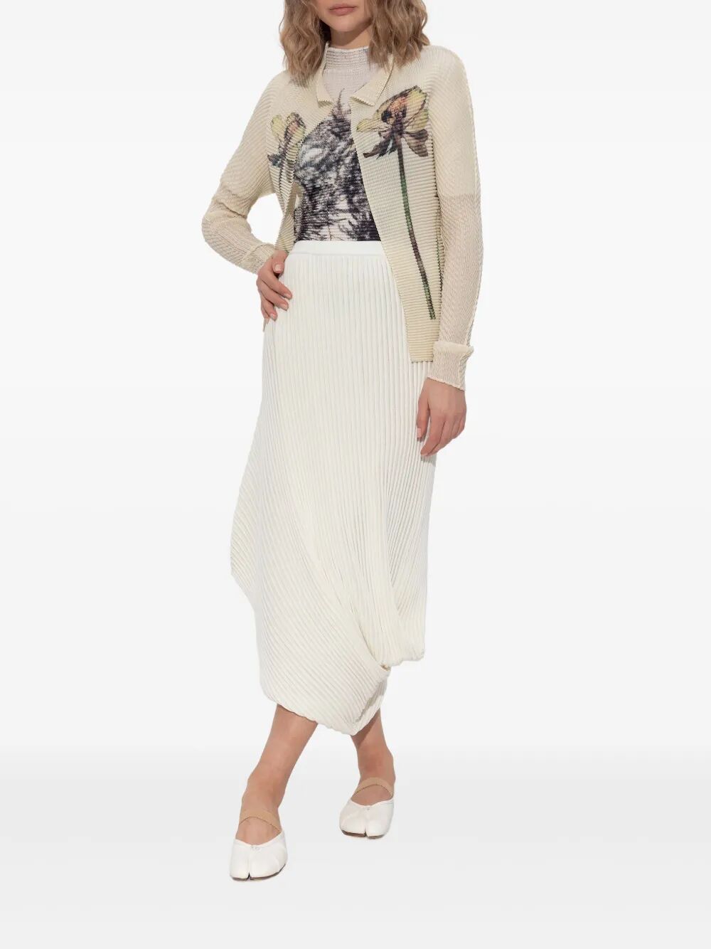 Issey Miyake Women Stream Skirt