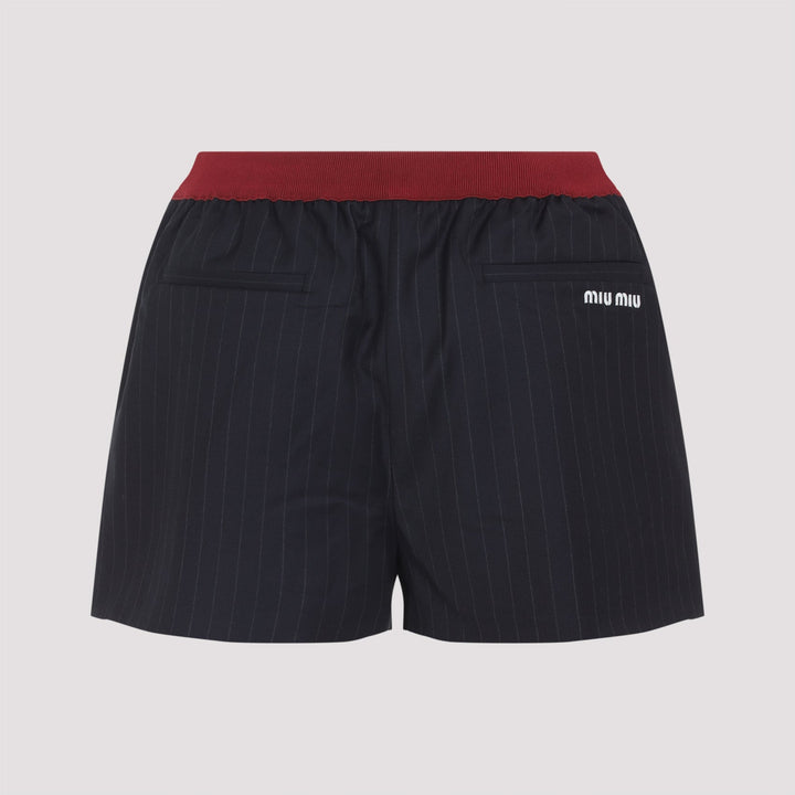 Miu Miu Virgin Wool Shorts Women