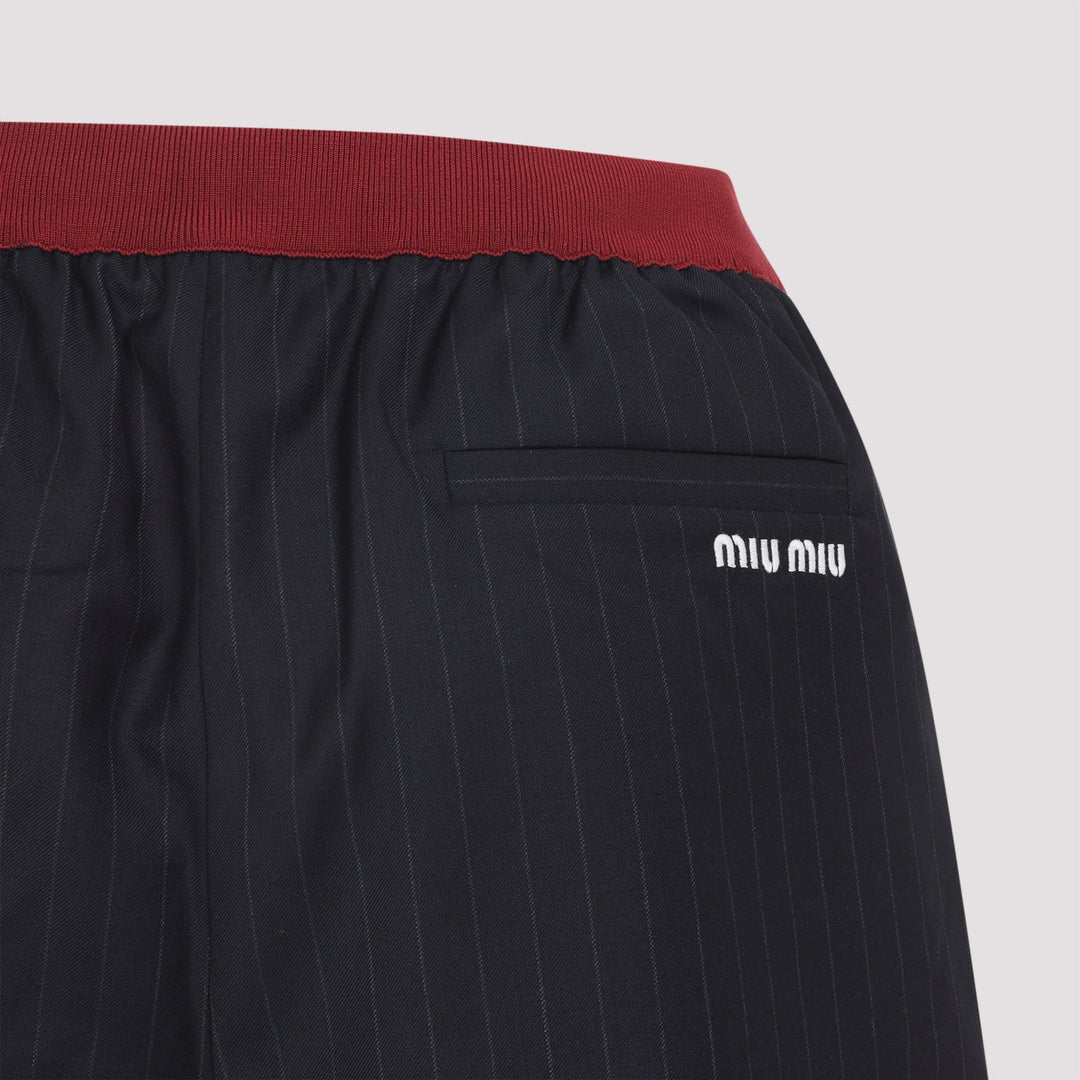 Miu Miu Virgin Wool Shorts Women