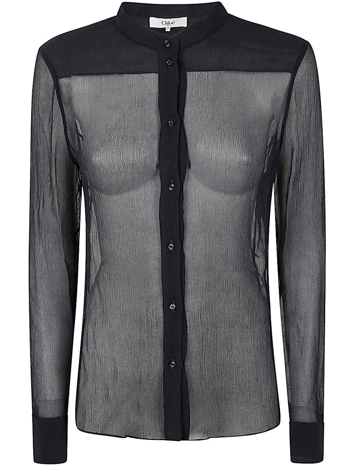 Chloe Women Silk Crepon Shirt
