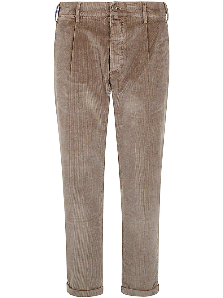 Jacob Cohen Men Crop Slim Single Pence Henry Pant